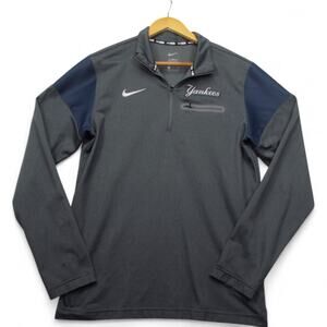 NY Yankees Nike 1/4 Zip Pullover Sweatshirt - Size Small